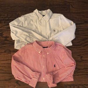 POLO button down bundle, both size 7, EUC 💙